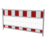 Panel fence | according to TL | film RA1/A | length: 2.00 m | red / white